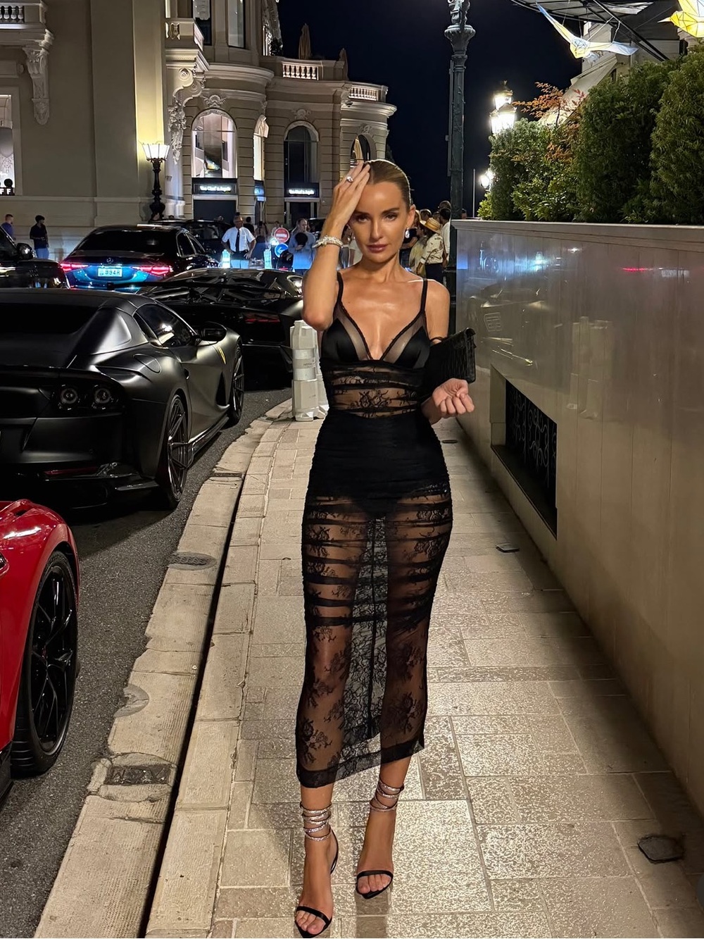 Dolce & Gabbana Black Sheer Lace Bodycon Dress - Picture 1 of 4